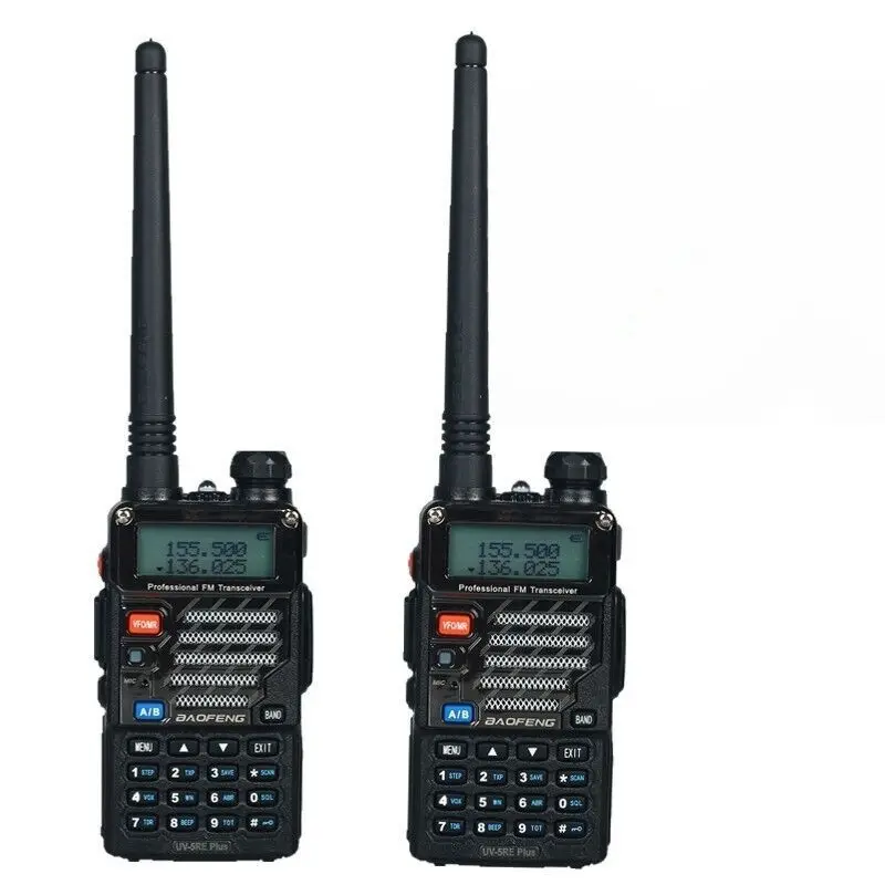 Рация Baofeng 2 шт. двухсторонняя FM VOX двойной дисплей 5 Вт 128 каналов УВЧ радиостанция