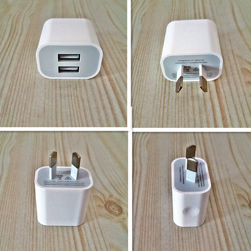 

Dual interface 5V 2A AU Plug USB Wall Charger Power Travel AC Adapter for iPhone 4/4S/5/5S/5C/6/6S/6 Plus/7/7plus