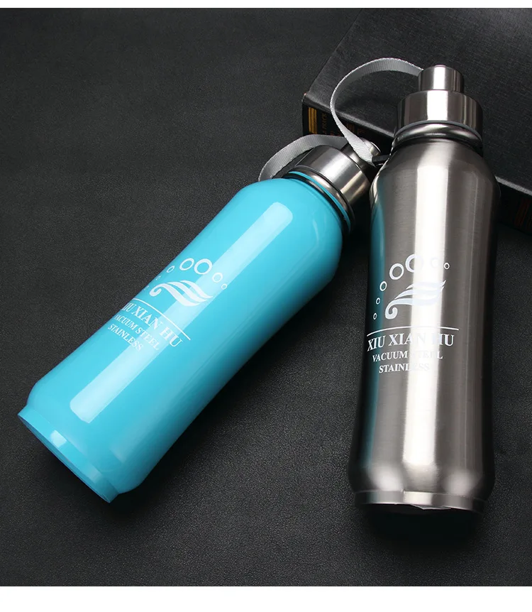 1PC 500ml 800ml 304 Stainless Steel Insulated Vacuum Cup Sports Water