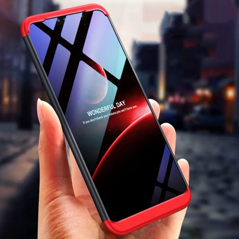 

360 Degree Protection Case For XiaoMi RedMi Note 5 Cover Armor Hybrid Hard PC XioMi RedMi Note 5 6 7 Pro Tempered Glass Case