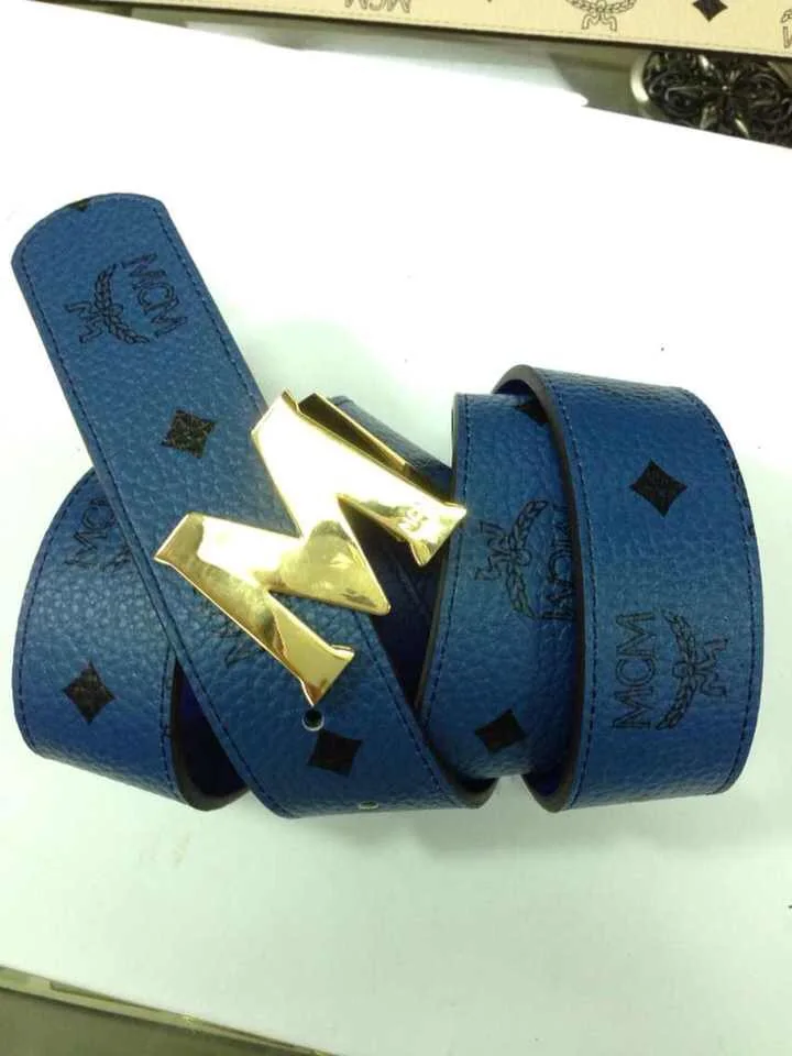 mcm belt blue and red