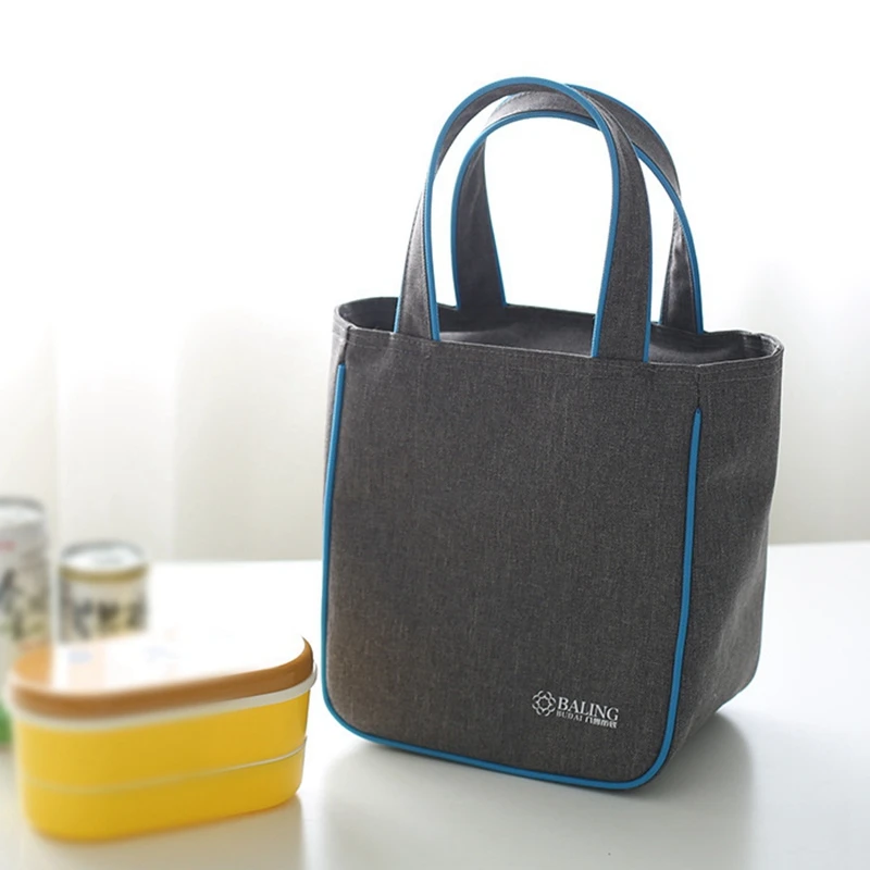 Новая модная качественная холщовая портативная изолированная сумка для обеда термическая сумка для еды Детская Женская Повседневная сумка-холодильник термо сумка для пикника