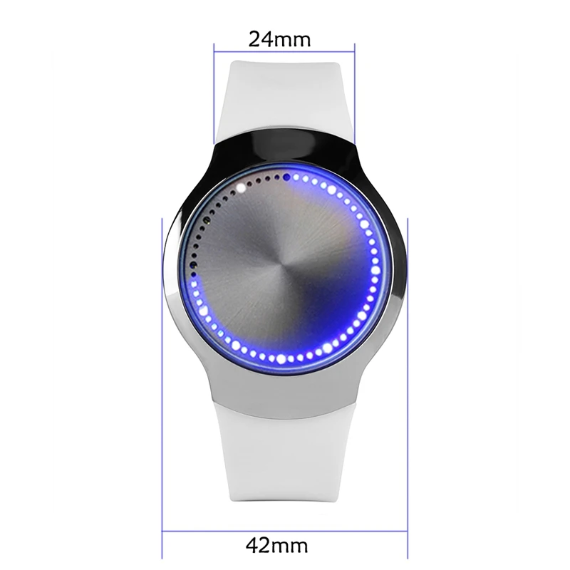 Top Luxury Blue LED Luminous Touch Screen Watch Men Smart Electronics Digital Rubber Band One Piece TFBoys Clocks Gifts Ulzzang 201 (52)