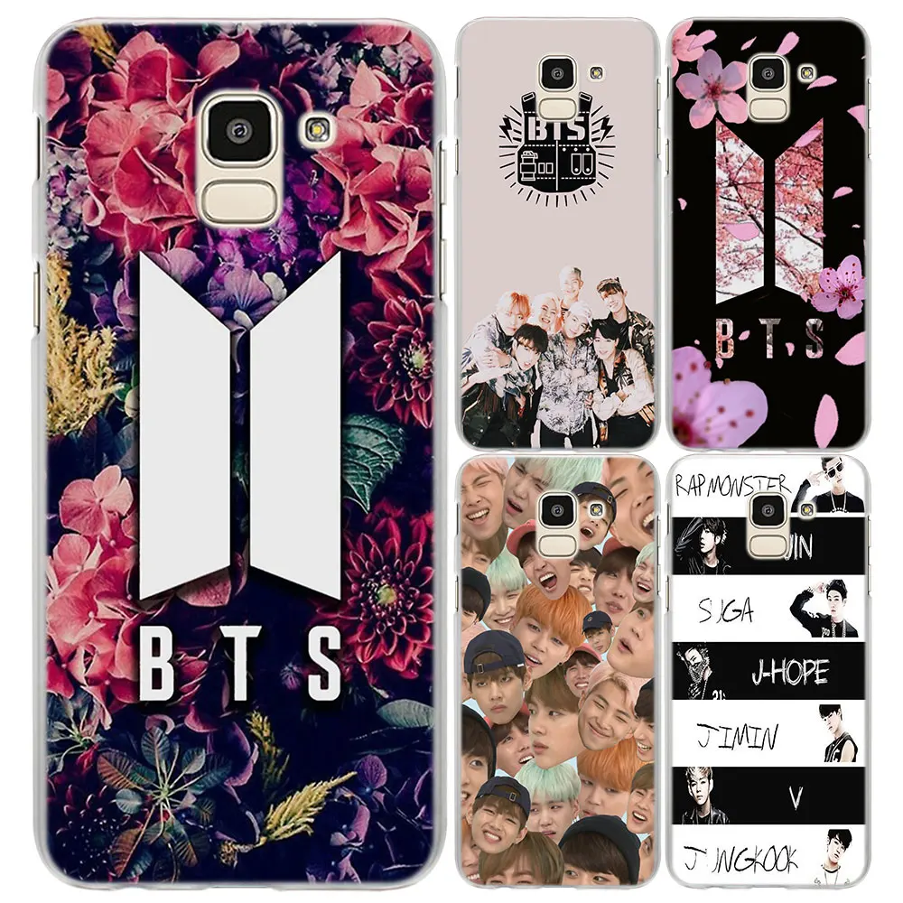 BTS Korea Bangtan Boys pattern Clear hard phone Case Cover for Samsung ...