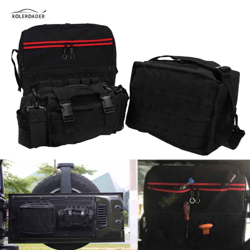 KOLEROADER Car Tailgate Storage Tool Bags Multi Pockets Saddlebag For