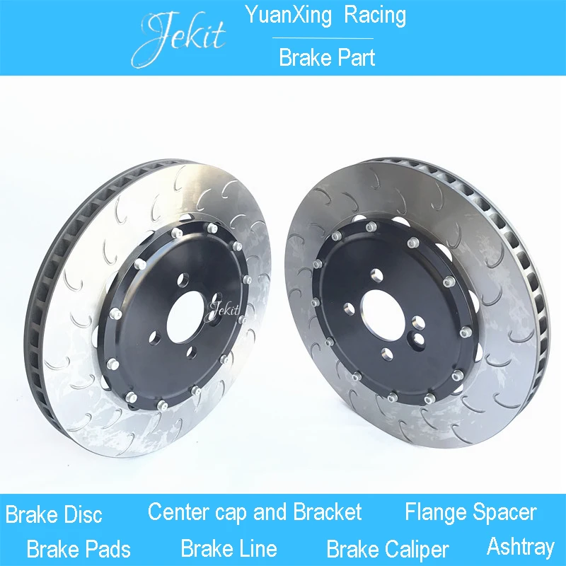 Jekit Brake disc 355*32mm with center bell PCD 5*112 for Seat Capra mk3/Vw Golf mk7/mk6 rim wheel 19'' for 9660 original Brake