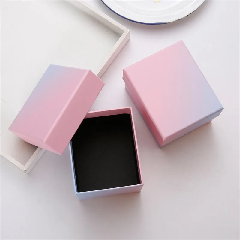 

JEAE AITOTO Necklace Earrings Ring Pink Jewelry Box 8*6.5*5.5cm Jewelry Box Paper Jewelry Gift Box Jewelry Organizer