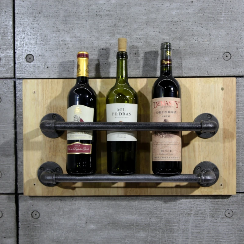 1 Unidades Tuberia Industrial Sostenedor Del Vino Bastidores De