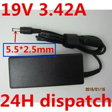 HSW quality 19V 3.42A 65W 5.5*2.5mm AC Power Adapter For Asus Toshiba f3 x55 A3 A8 F6 F8 F83CR X50 Z9 S1 ADP-65AW Laptop charge asus laptop adapter 19v 3 42a 65w 5 5 2 5mm adp 65dw a adp 65aw a ac power charger for asus x550c a450c y481c notebook