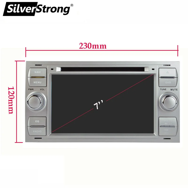 Cheap SilverStrong 7inch 2Din CAR DVD Android9.0 for Ford Focus 1 Transit Galaxy with DVD Video Output function TPMS Option 5