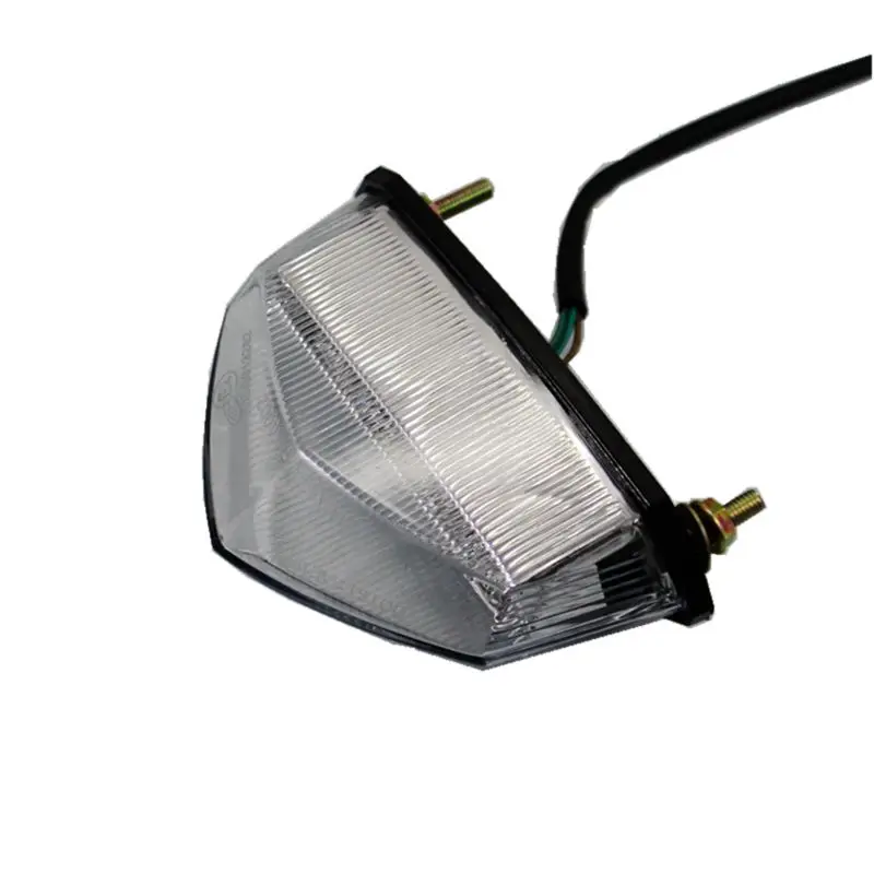 

10 Led Motorcycle Clear ABS Plastic LED Tail Light Rear Brake Stop Lamp For Suzuki DR DRZ SM LT RM Honda XR Dirt Bike ATV