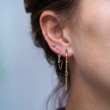 Минималистичные ювелирные изделия из стерлингового серебра 925 пробы, маленькие серьги-гвоздики белого и зеленого цвета с фианитами, романтические серебряные серьги для женщин