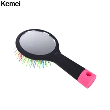 Горячая Радуга объем антистатические Магические волосы локон прямой массаж расческа Кисть, устройства для стилизации с зеркалом Уход за волосами 1 шт