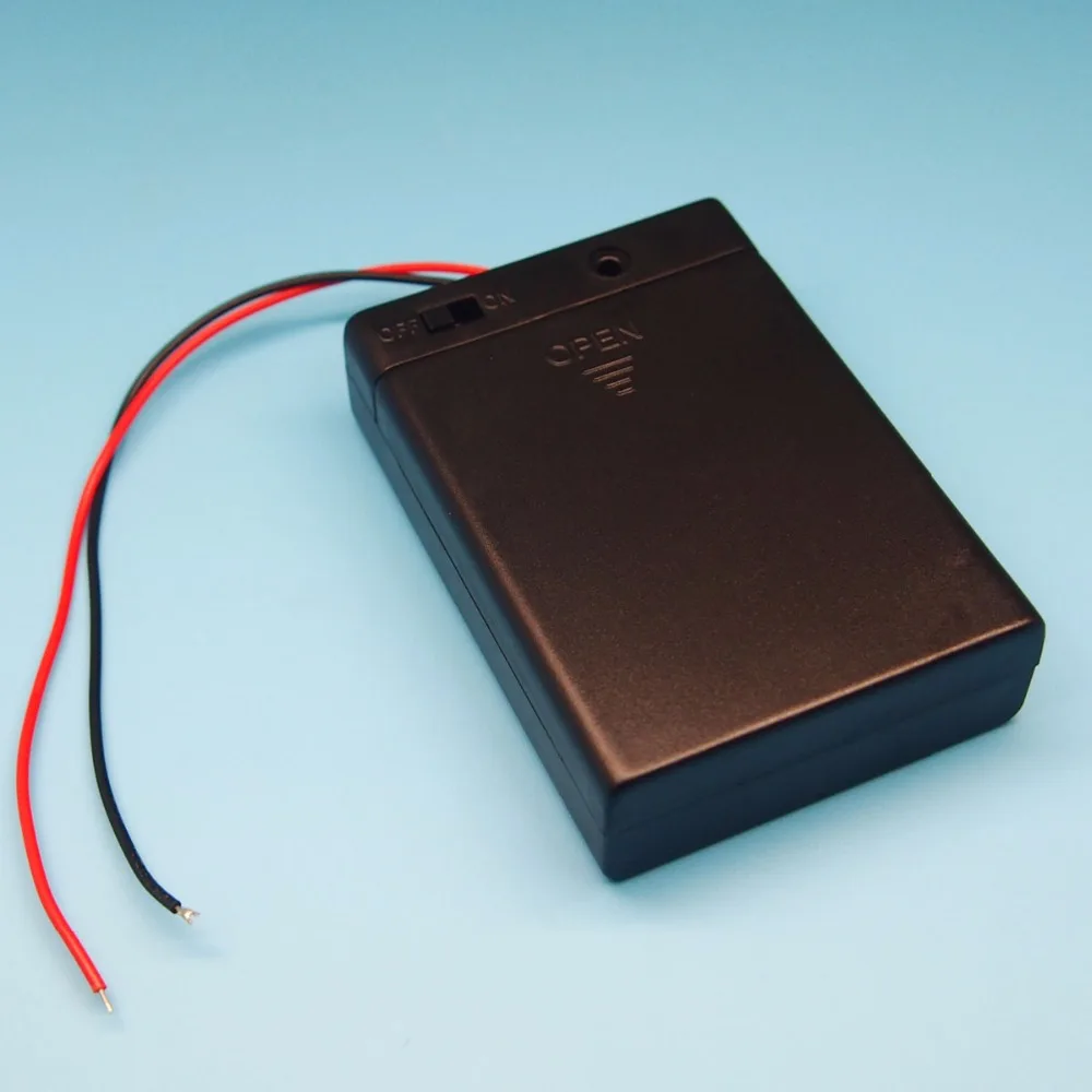 10pcs 3xAA Battery holder 3 packs AA Battery Case with shell and switch