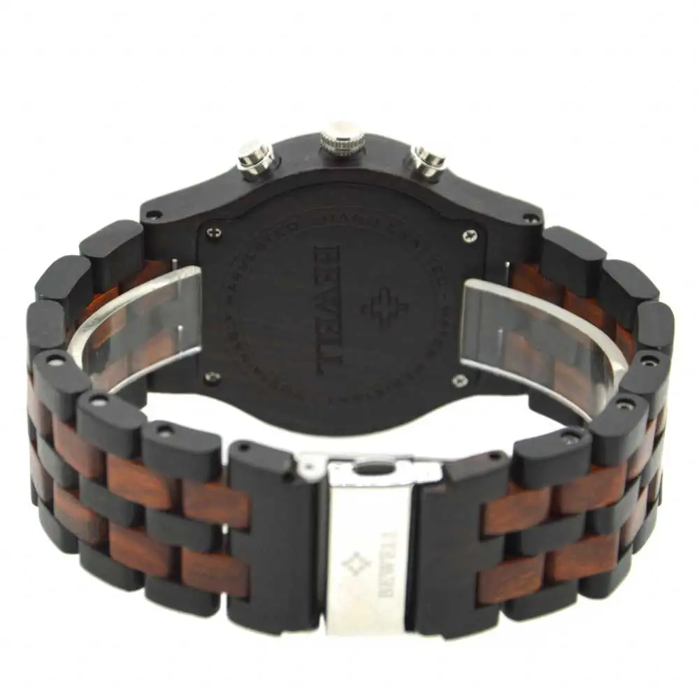 BEWELL WOODEN WATCH