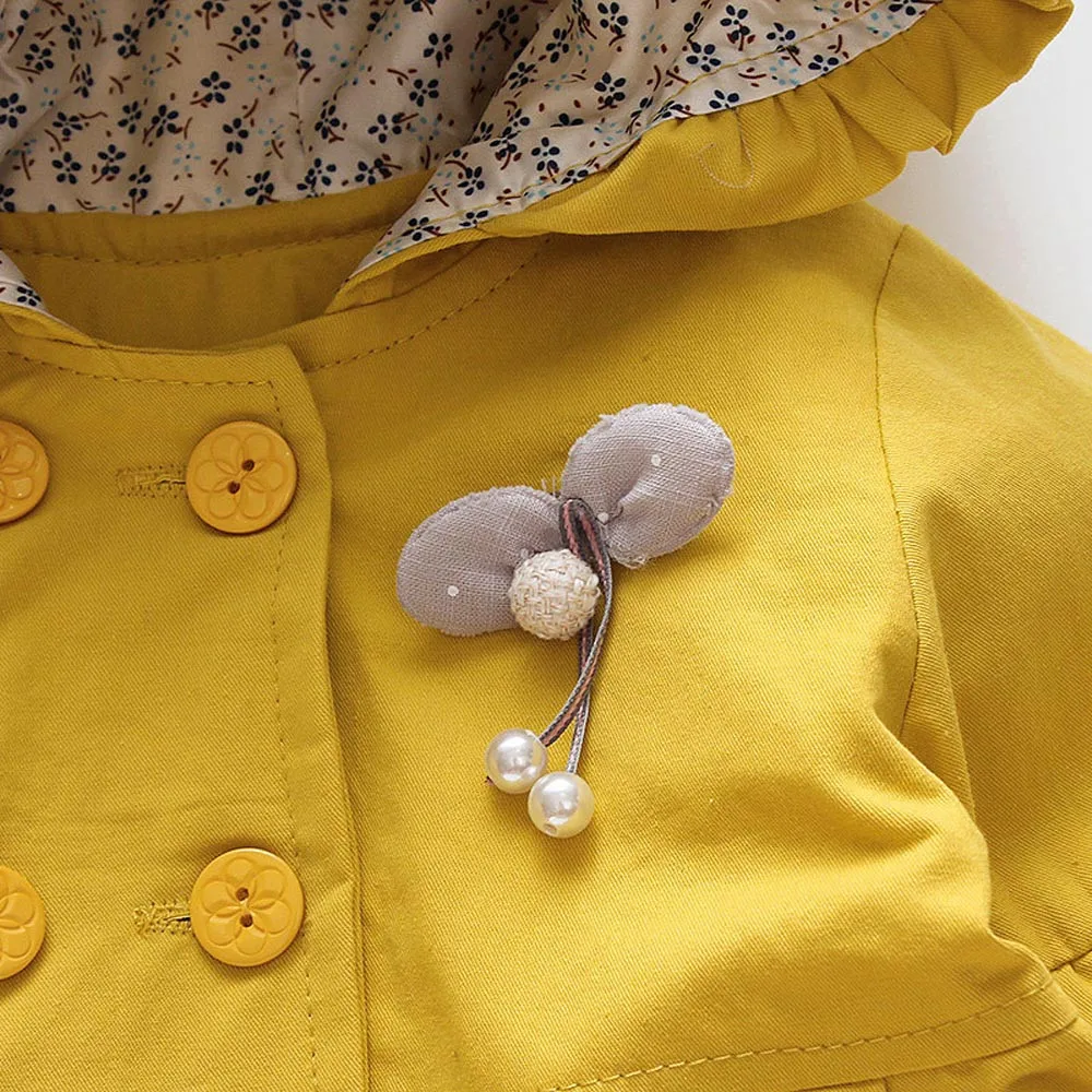 2019 детская Костюмы осенняя одежда для девочек одежда для малышей, пальто для девочек, с персонажами из мультфильмов для маленьких девочек