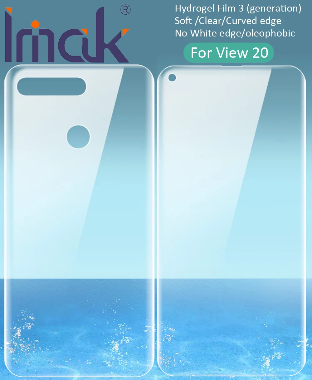 Гидрогелевая пленка imak 3 III для Huawei Honor View 20 прозрачная защитная задней и