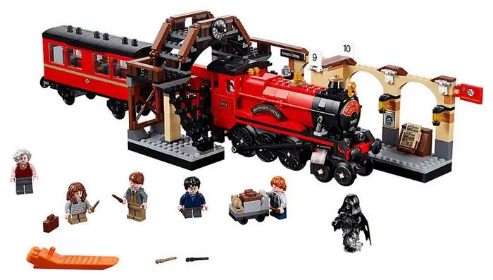 

Harri Potter Series Hogwarts Express Railway Platform Building Blocks 897pcs Brick Toys Compatible With Legoing Movie 75955