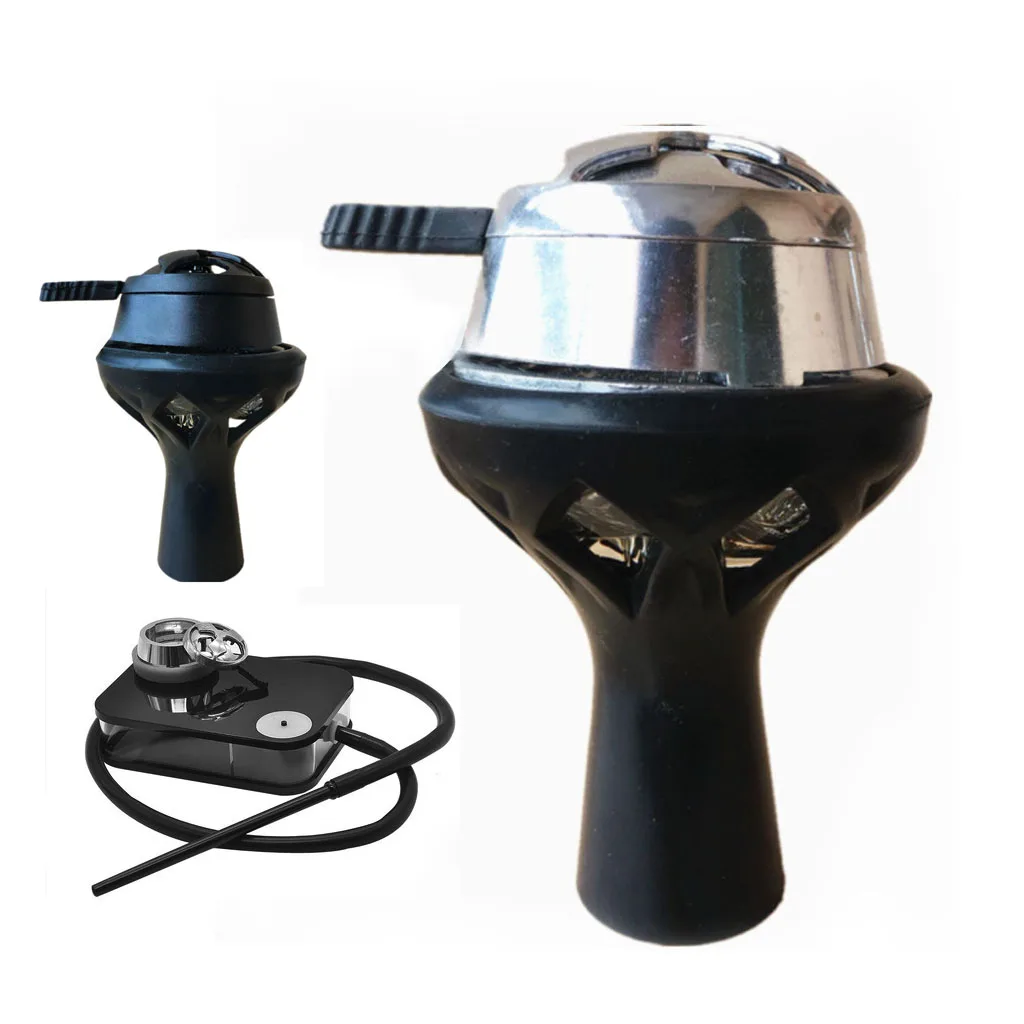 

All Kind Of Hookah Shisha Accessories Shisha Tobacco Bowl Set Aluminum Alloy Handle Arabian Hookah Silicone Straw Hookah Newest