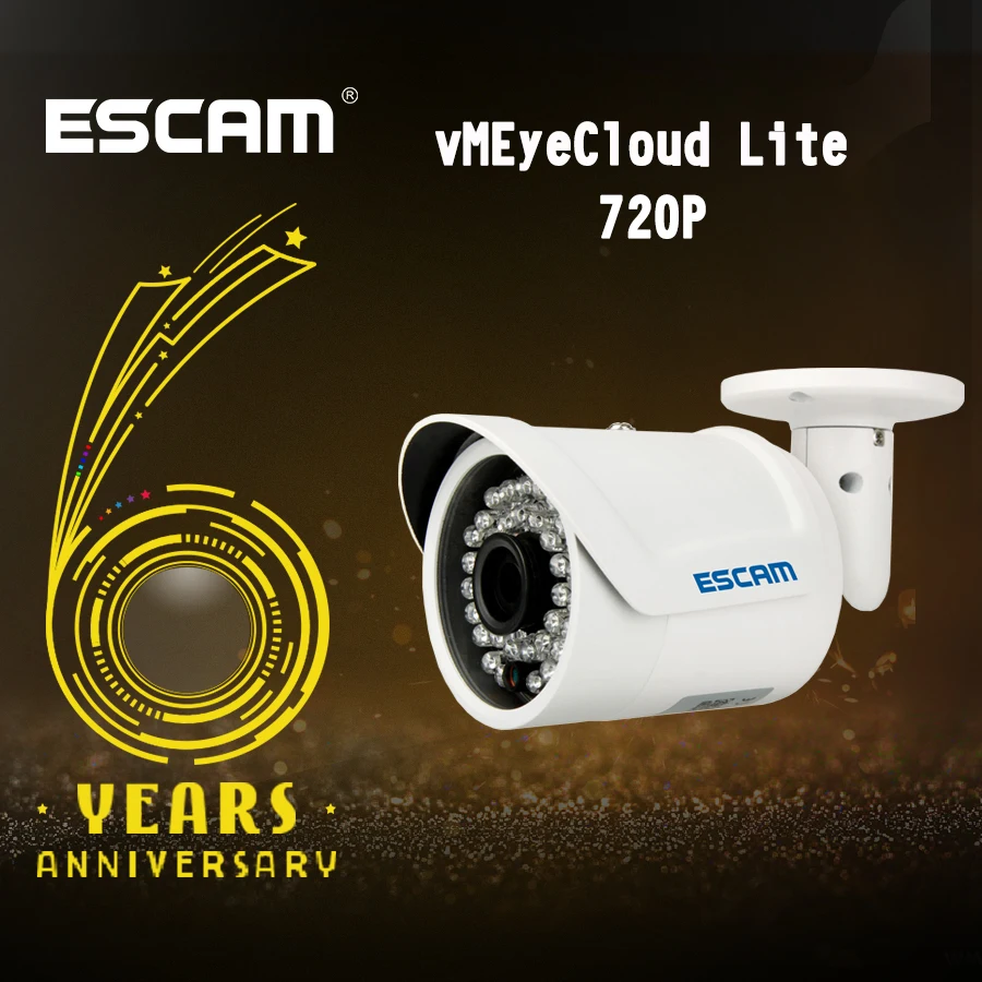 

Escam Fighter QD320 H.264 1/4 CMOS IP Camera 3.6mm Lens Waterproof IR 10m Security Camera Night Vision Onvif P2P Mini Camera