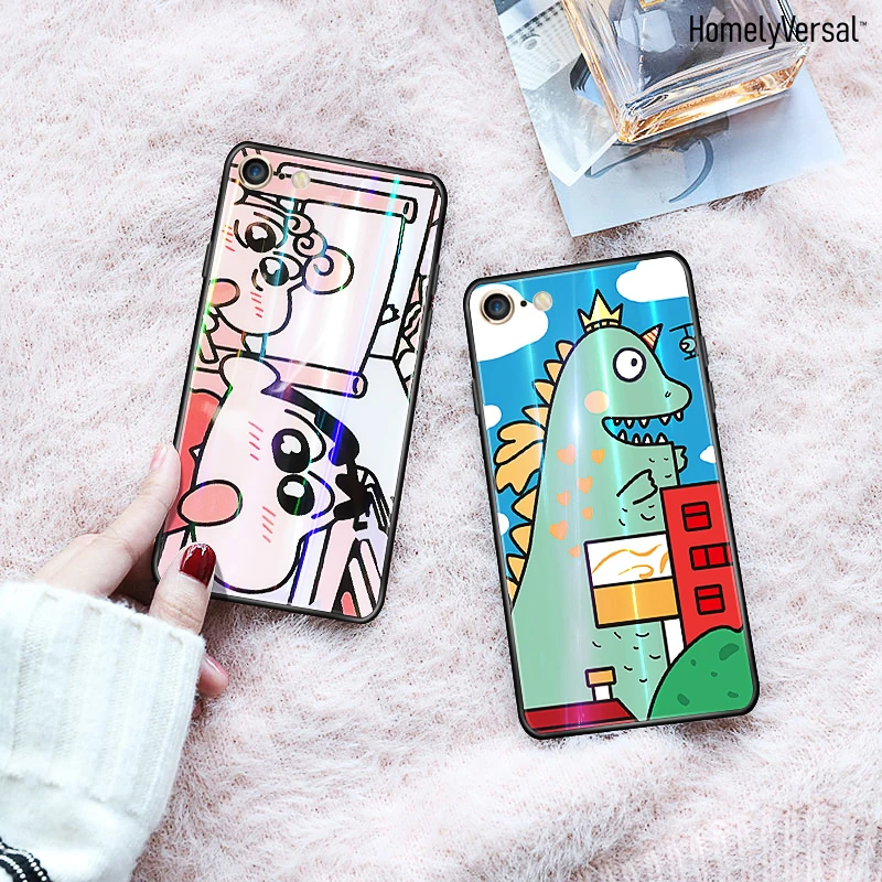 

Cute Phone cover for Apple6 mobile phone case iphone 6s shell 7 8plus anti-fall 6splus popular for iphone 7/8 couples 8plus case