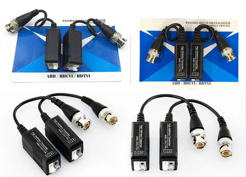5 пар HD CVI/TVI/AHD пассивное одноканальное видео Balun CCTV через витые пары передатчик и