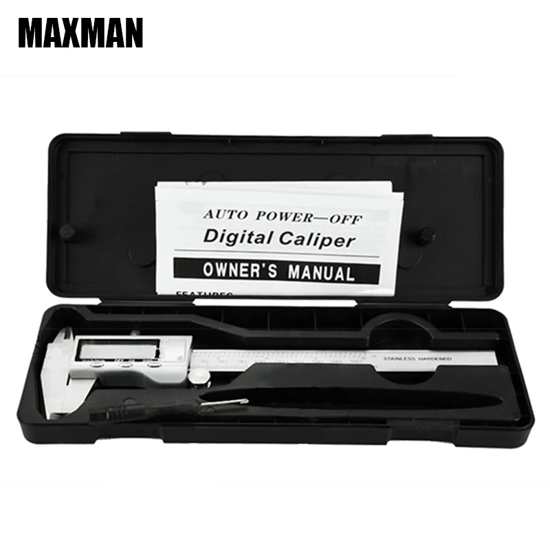 

MAXMAN 0-150mm MM/INCH All Stainless Steel High Precision Electronic Digital Vernier Caliper 150MM Measuring & Gauging Tools