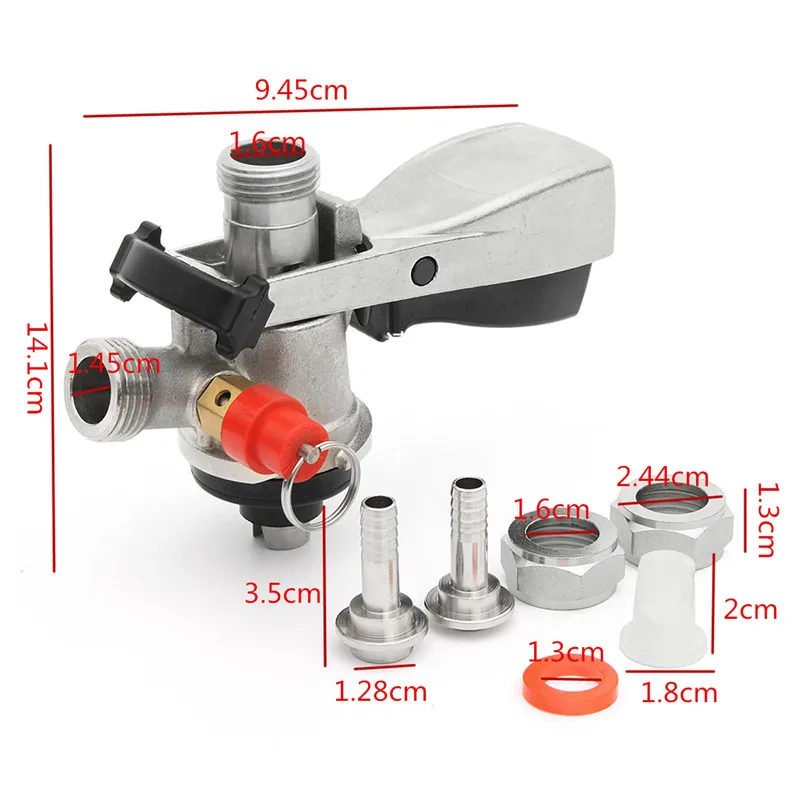 S муфта винные аксессуары нержавеющая сталь s-тип бочонок муфта разливного пива диспенсер для домашнего пивоварения пивной бочонок Кран Система