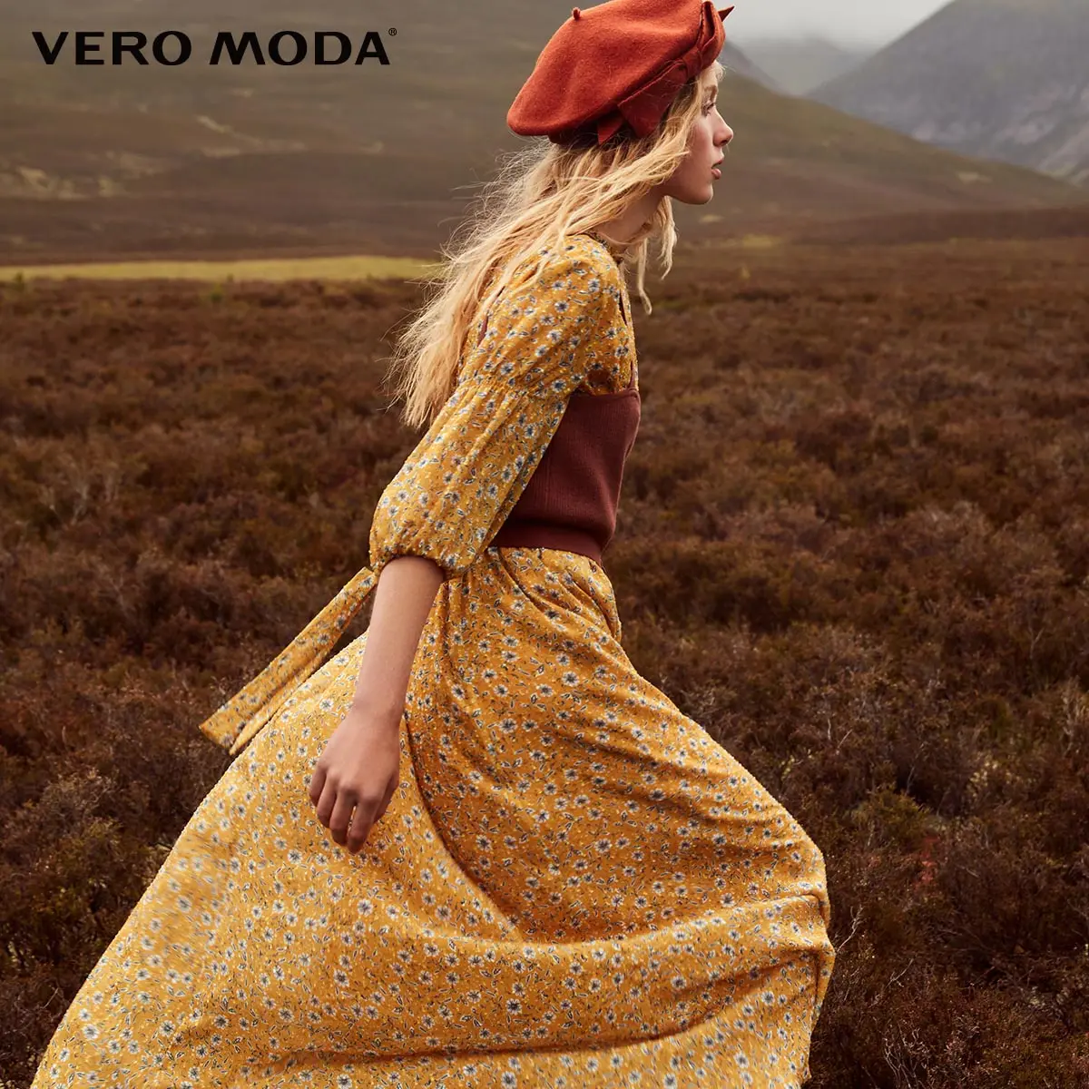 Vero Moda 2018 Fall Tube Top Two-piece Floral Dress31836Z517 Dresses