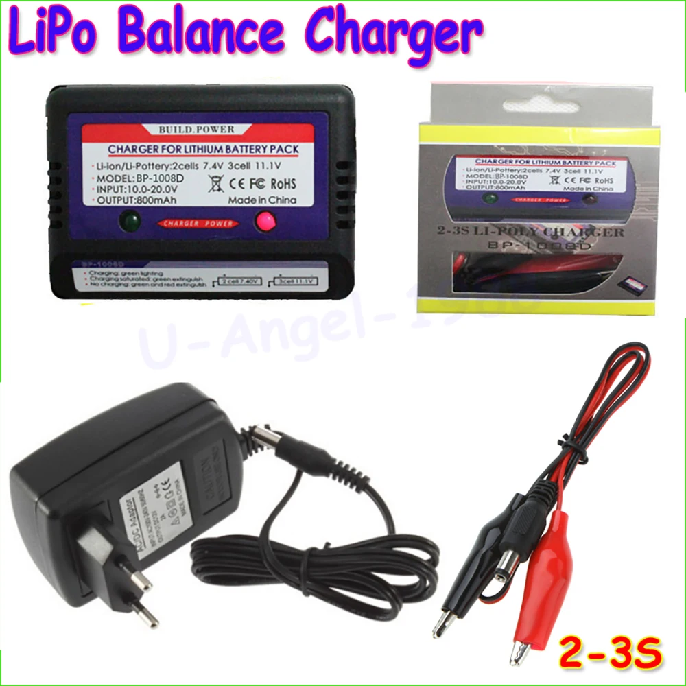 

Li-polymer LiPo RC Battery 7.4v 11.1v AKKU Balance Charger 2s 3s battery simple 2-3s balance charger adapter