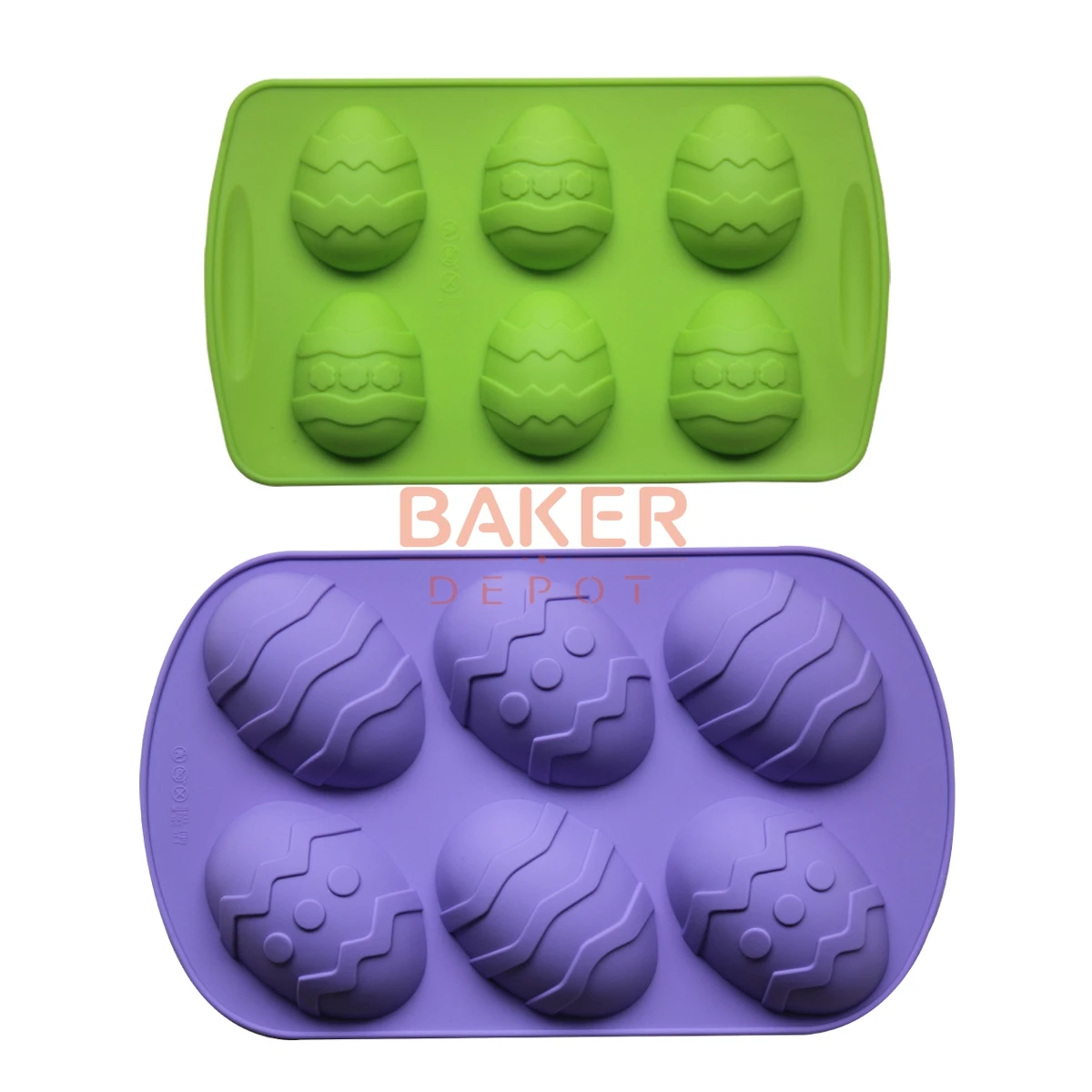 6 Lattices Easter Egg Shaped silicone mold For Cheese, Cake Mold