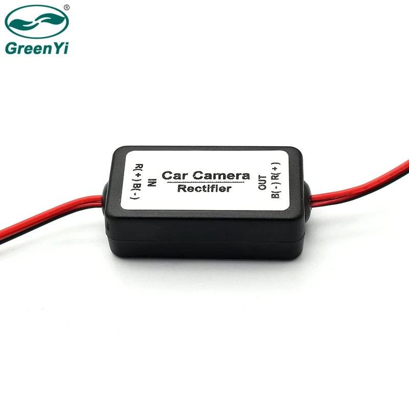

GreenYi 2018 Car Rear View Rectifier, 12V DC Power Relay Capacitor Filter Connector for Backup Auto Car Camera Filter