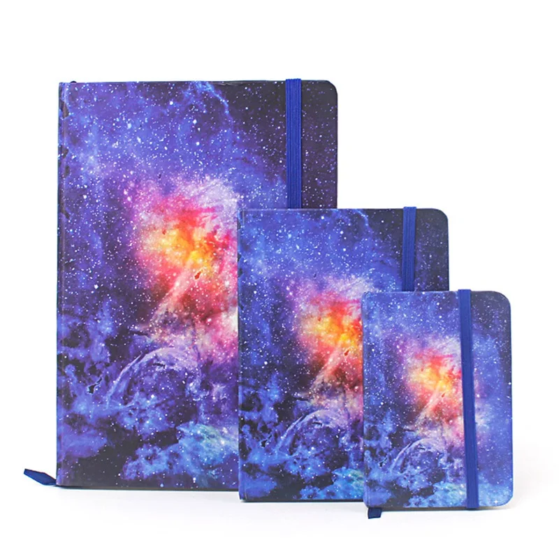 

Starry Stars Journal Diary Lined Papers Hard Cover Any Year Planner Study Notebook Travel Notepad For Students School Supplies