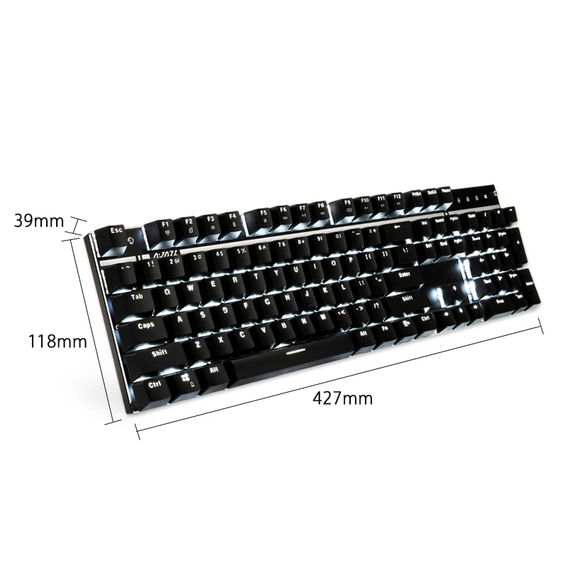Ajazz A3008 2 4G Беспроводная механическая клавиатура мышь комбо игровая с белой