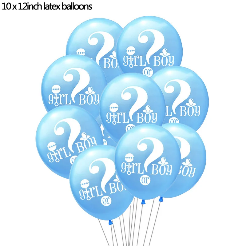 1 Набор 12 дюймов пол раскрывает латексные шары с днем рождения торт Топпер детский душ украшения для мальчиков и девочек Подарки - Цвет: B02