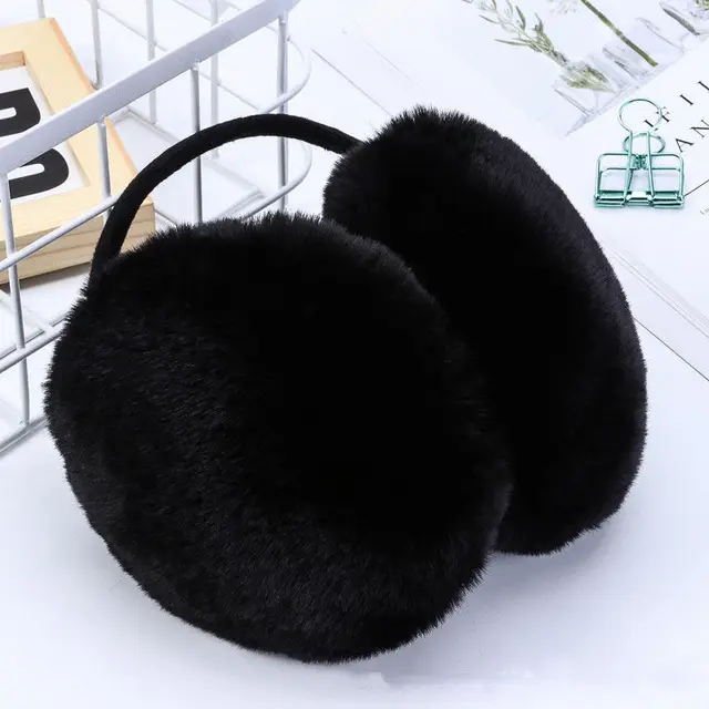 Cute Warm Faux Fur Big Earmuffs Winter Warmer Thicken Plush Fluffy Ear