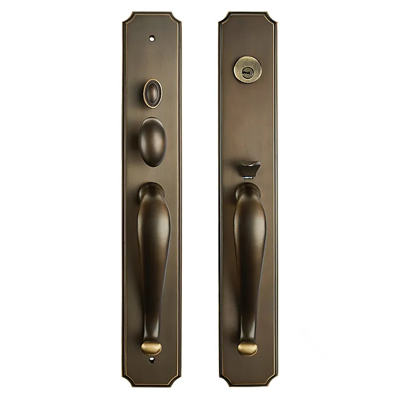 

59# BRASS MATERIAL ENTRANCE LOCK ANTIQUE BRASS COLOR FOR SINGLE OPENING DOOR EXPORTED QUALITY