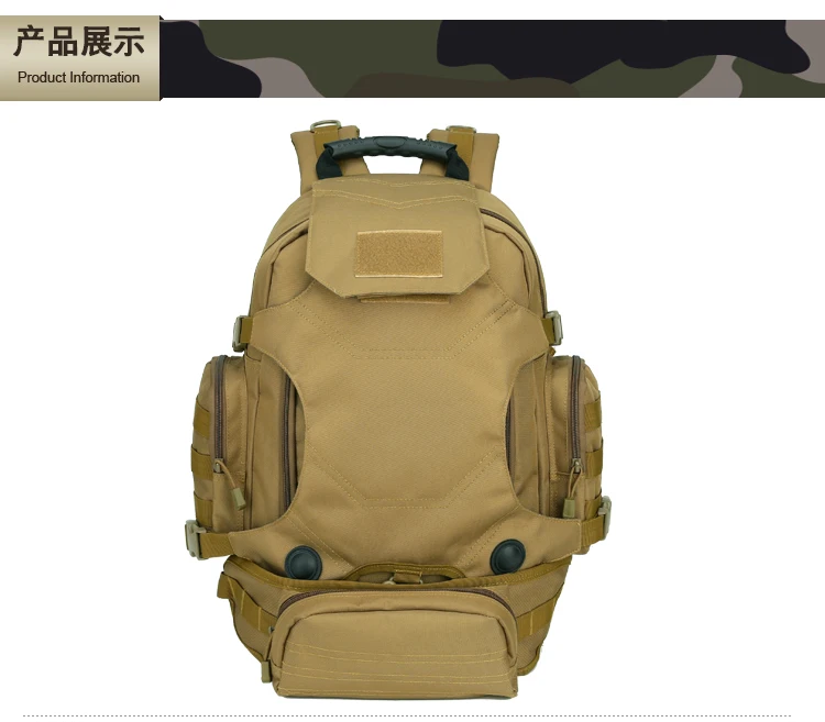 Outdoor 40L Large Capacity Multifunctional Army Tactical backpack nylon waterproof Sports Hiking camping shoulder and waist bags Outdoor 40L Large Capacity Multifunctional Army Tactical backpack nylon waterproof Sports Hiking camping shoulder and waist bags