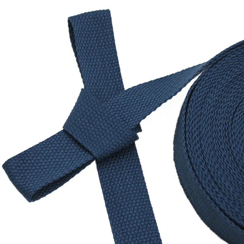 2y/lot 20mm Multi Color Bag Strap Woven Cotton Sewing Strap Belt For Shoulder Bags Handbag Garment DIY Accessories LX526 - Цвет: Dark blue