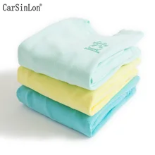 Carsinlon font b Kids b font Thermal Underwear Solid Colors Cotton Thick Boys font b Pyjamas