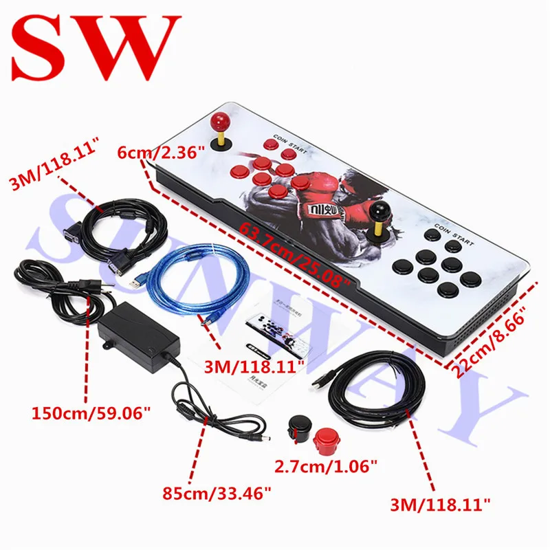  Hause Arcade Maschine 2199 in 1 PCB Board für Pandora 9H Arcade Spiel Konsole 2 Spieler Betrieben S