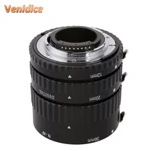 Майке Автофокусировки Металл АФ Макро Удлинитель Набор для Nikon D7100 D7000 D5100 D5300 D3100 D800 D600 D90 D80 DSLR D750 камера