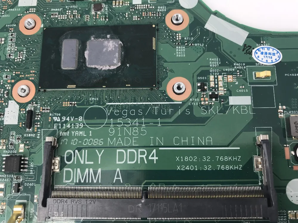 Greatest  Laptop motherboard HWGWK CN-0HWGWK 0HWGWK For DELL Vostro 3568 3468 15341-1 With I3-6006U SR2UW