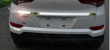 

CAR STYLING REAR TRUNK LID DOOR GATE TRIM MOLDING DECORATIVE COVER FOR HYUNDAI TUCSON 2015 2016 2017 ACCESSORIES 1PCS