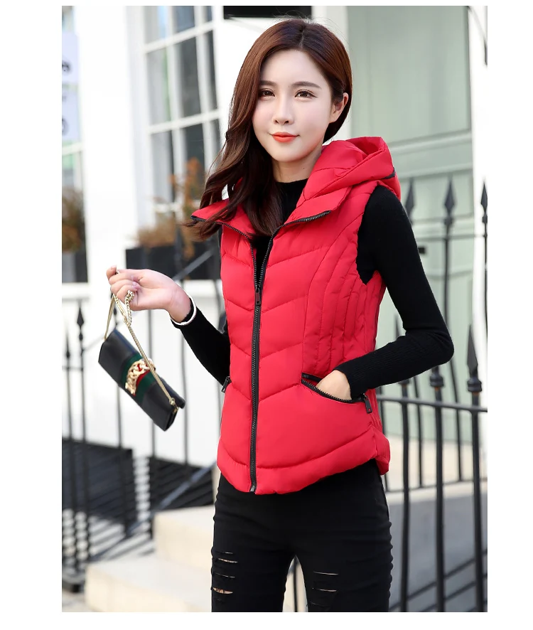 YAGENZ осенне-зимний женский топ хлопковый жилет короткое пальто красный пуховик мягкий теплый жилет плюс размер 3XL Женская верхняя одежда жилет пальто 132