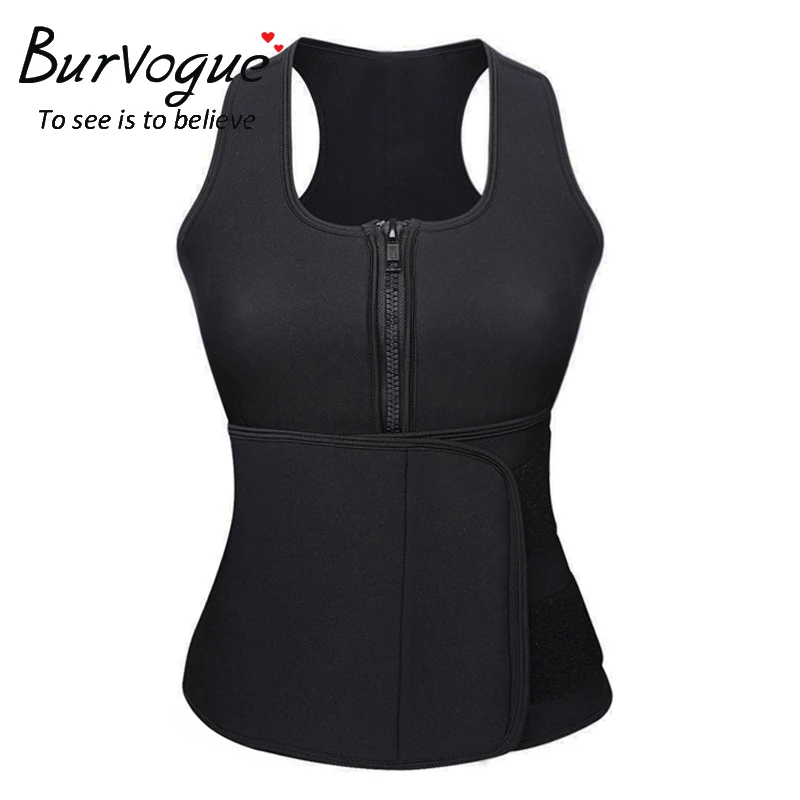 Burvogue Neoprene Sweat Sauna Vest Body Shaper Waist Shaper Compression Hourglass Hot Shaper Slimming Adjustable Shaperwear Body : image Burvogue Neoprene Sweat Sauna Vest Body Shaper Waist Shaper Compression Hourglass Hot Shaper Slimming Adjustable Shaperwear Body