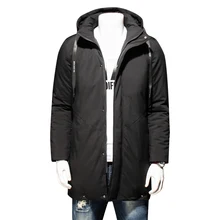 8XL 7XL 6XL Высококачественная парка, Мужская зимняя длинная куртка, Мужская Толстая куртка с хлопковой подкладкой, Мужская парка, пальто, мужские Модные Повседневные Пальто
