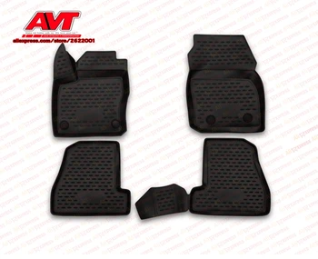 

Floor mats case for Ford Focus III 2015- 4 pcs rubber rugs non slip rubber interior car styling accessories