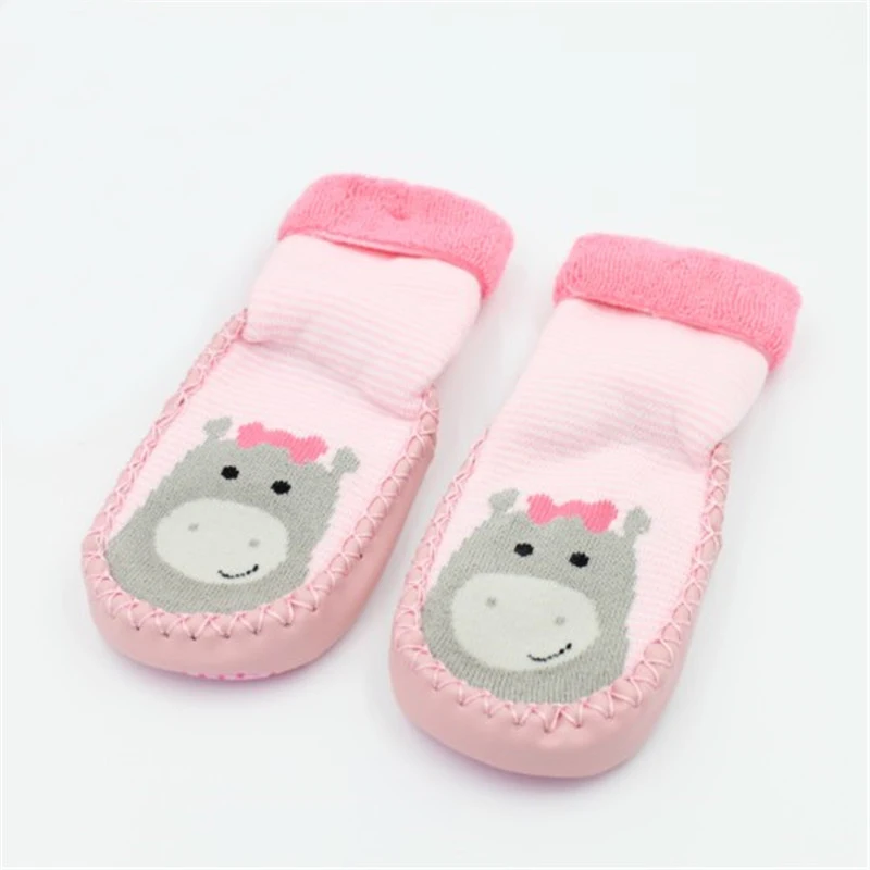 infant socks for baby warm booties sock with rubber soles for