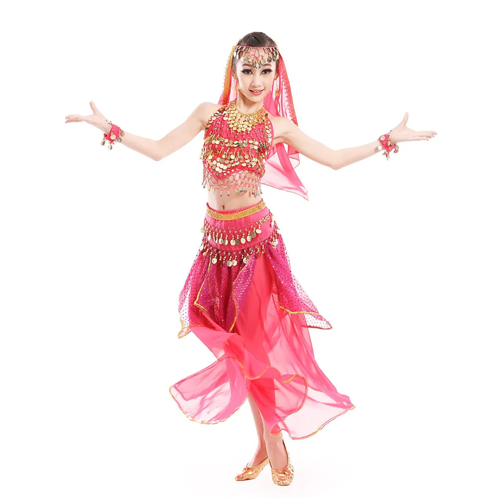 Цыганская юбка для детей набор костюма танца живота детская сирена Bellydance